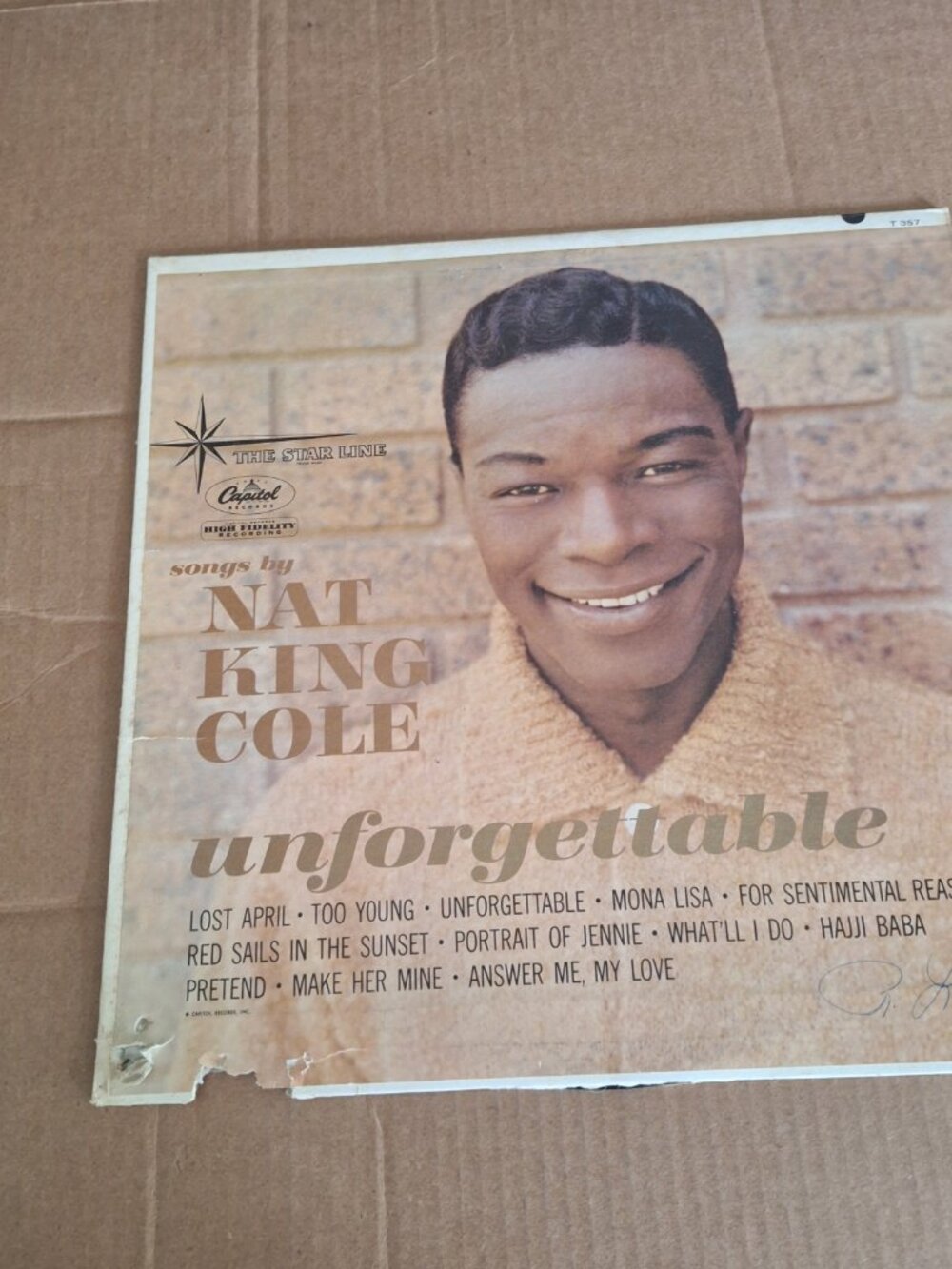 nat king cole unforgettable lp record
